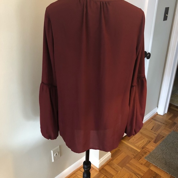 Mossimo Maroon Top Size M - Picture 5 of 8